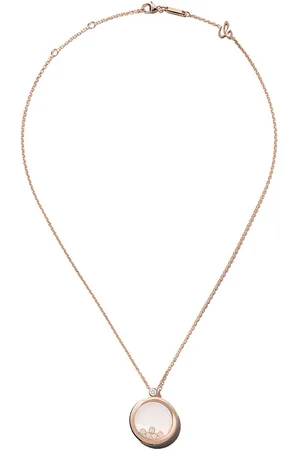 Chopard 18kt rose gold Happy Diamonds Icons pendant necklace
