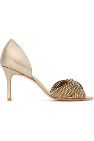 Sarah Chofakian Colagem peep toe pumps