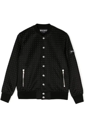 Balmain Micro-dot print bomber jacket