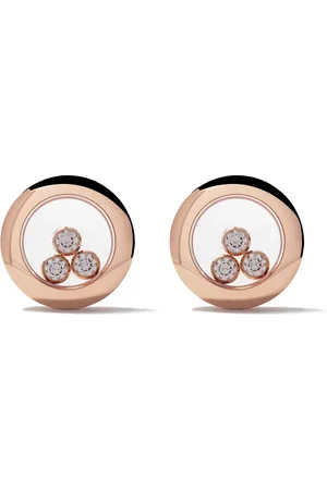 Chopard 18kt rose gold Happy Diamonds Icons ear pins