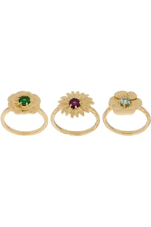 Aurélie Bidermann 18kt yellow gold Bouquet set of rings