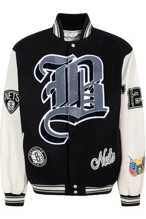 JEFF HAMILTON X Brooklyn Nets " /White" bomber jacket