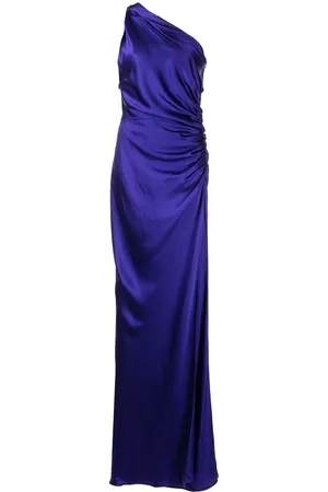 Michelle Mason Asym gatherered gown