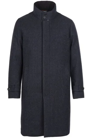 Norwegian Wool Single-breasted down-filled coat
