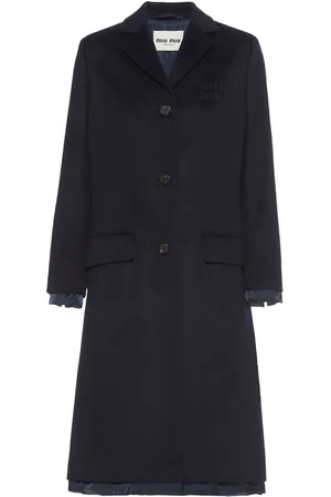 Miu Miu Single-Breasted Velour coat