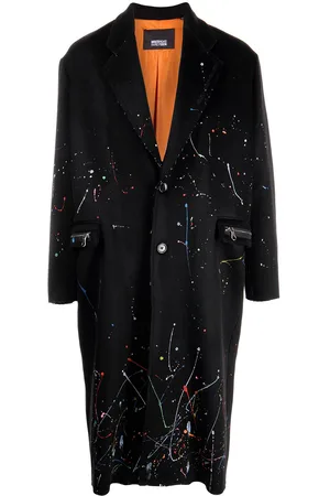 MOSTLY HEARD RARELY SEEN Paint-splattered overcoat