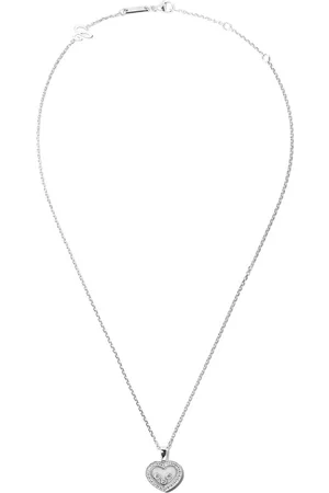 Chopard 18kt white gold Happy Diamonds Icons pendant necklace