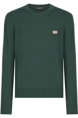Dolce & Gabbana Logo-plaque wool jumper