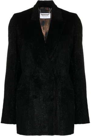 Philipp Plein Metallic corduroy blazer
