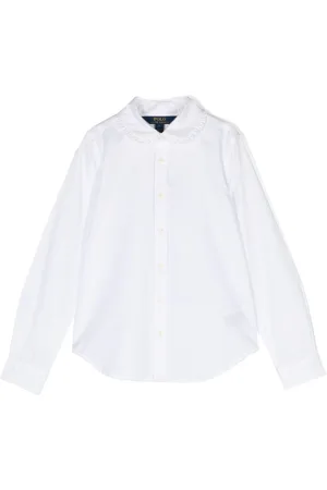 Ralph Lauren Ruffled-collar cotton shirt
