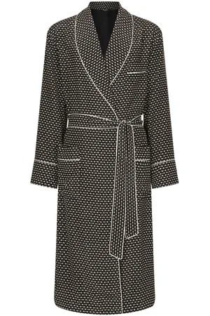 Dolce & Gabbana Logo-print silk robe