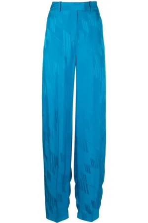 The Attico Jagger monogram wide-leg trousers