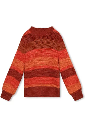 Chloé Logo-embroidered stripe-pattern jumper
