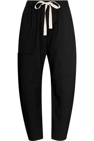 Lee Mathews Drawstring cropped cotton trousers