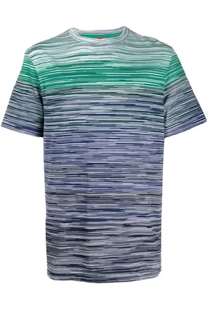 Missoni Gradient-effect striped cotton T-shirt
