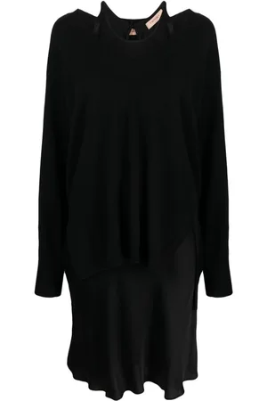 Twin-Set Layered jumper dress