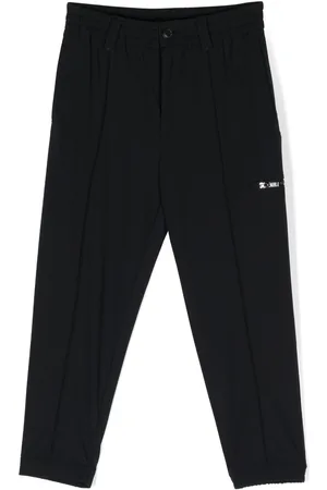 Emporio Armani Pressed-crease tapered trousers