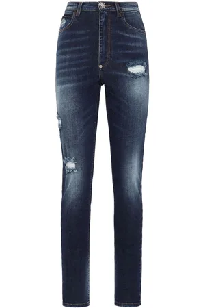 Philipp Plein Distressed-effect skinny jeans