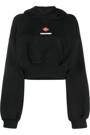 Dsquared2 Baseball-cap cotton cropped hoodie