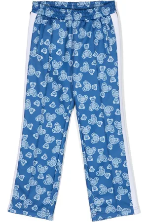 Palm Angels Bear-motif elasticated-waist trousers