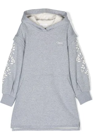 Chloé Embroidered-design hooded dress