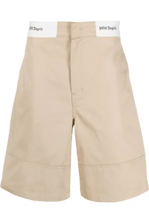 Palm Angels Logo-waistband cotton Bermuda shorts