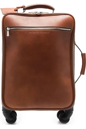 Brunello Cucinelli Logo-embossed suitcase