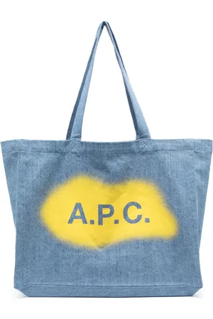 A.P.C. Logo-print cotton tote bag