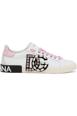 Dolce & Gabbana Portofino rhinestone-logo sneakers
