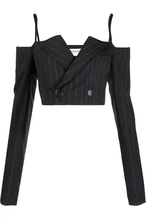 MONSE Off-shoulder cropped jacket