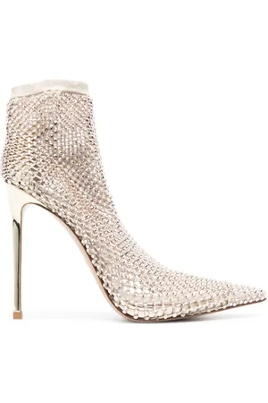 LE SILLA Gilda 120mm crystal-embellished boots