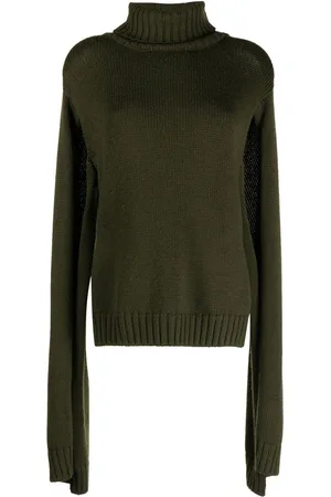 MONSE Slit-sleeves knitted turtleneck sweater
