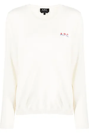 A.P.C. Logo-embroidered cotton jumper