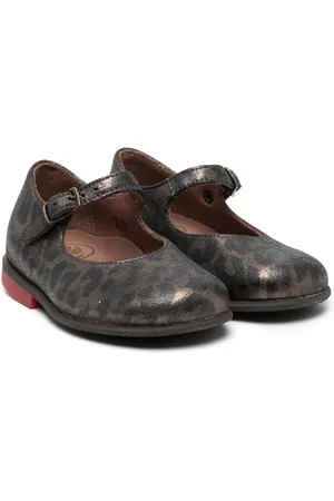 PèPè Leopard-print leather ballerinas