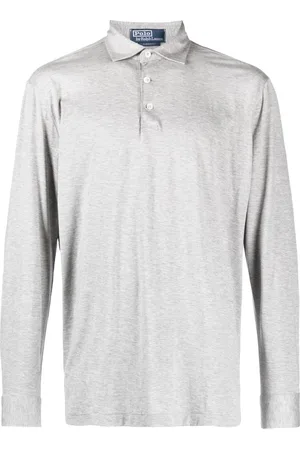 Ralph Lauren Mélange-effect long-sleeve polo shirt