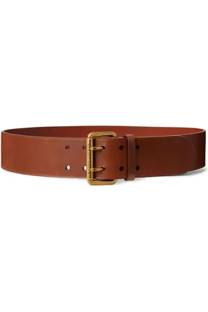 Ralph Lauren Logo-engraved leather belt
