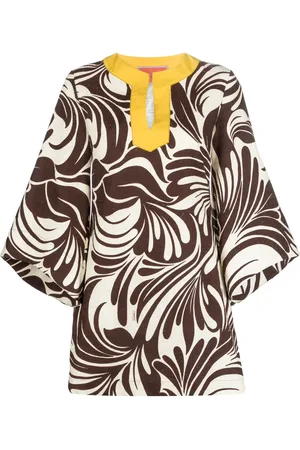 La DoubleJ The Kaftan Mini printed dress
