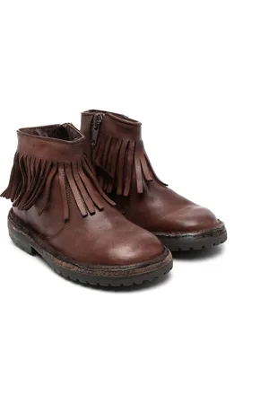 PèPè Fringed leather ankle boots