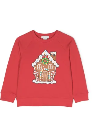 Stella McCartney Gingerbread House organic cotton sweatshirt