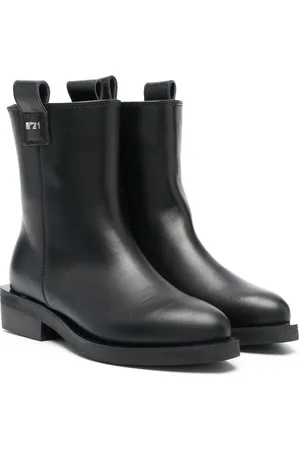 Nº21 Logo-plaque leather ankle boots