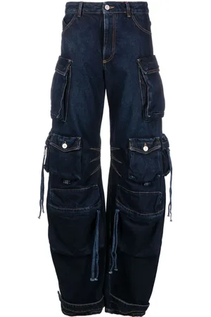 The Attico Fern wide-leg cargo jeans