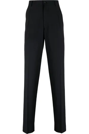 Giorgio Armani Pressed-crease virgin wool tailored trousers