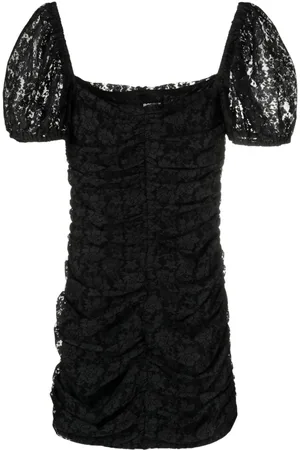 ROTATE Puff-sleeve lace minidress
