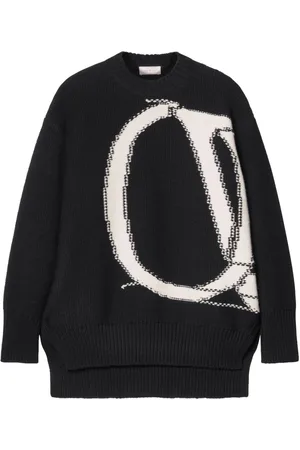 OFF-WHITE Ow Maxi logo-intarsia jumper
