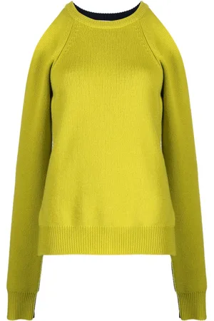 MONSE Two-tone sleeve-slit jumper