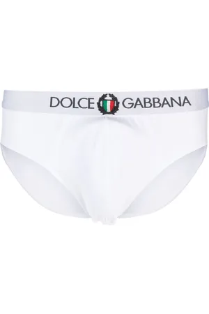 Dolce & Gabbana Logo-waistband stretch-cotton briefs