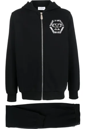 Philipp Plein Skull-print stretch-cotton tracksuit