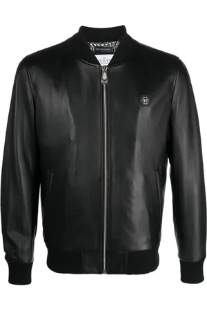 Philipp Plein Bomber leather jacket