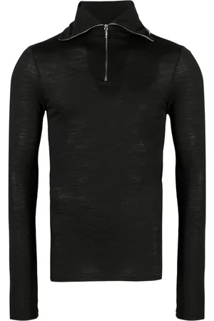 Jil Sander Logo-print zip-detail T-shirt