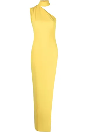 Monot One-shoulder side-slit dress
